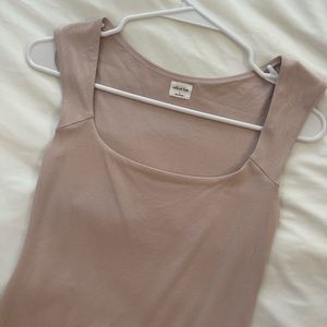 Aritzia Wilfred Free Bodysuit - Rose Gold